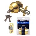 Constructor Constructor Deadbolt Door Lock Set with Double Cylinder; Polished Brass CON-DBT-PB-D